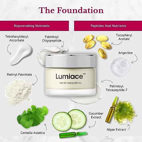 5th & Glow Lumiace Eye Wrinkle Cream for Women, Eye Firming Cream for Sagging Skin and Crows Feet, Under Eye Cream for Puffiness and Bags, Reduces the Appearance of Fine Lines and Wrinkles, 0.5 oz