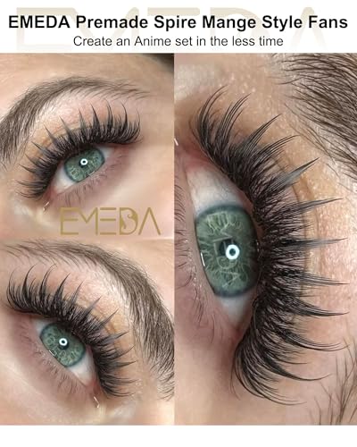 Anime Lash Clusters D Curl 9-15mm Premade Fans