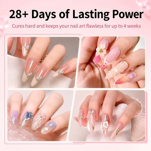 Clear 3D Nail Gel with Brush - Versatile Sculpting Glue for Nail Art