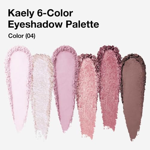 Kaely 6-Color Eye Shadow Palette - Waterproof Matte & Shimmer