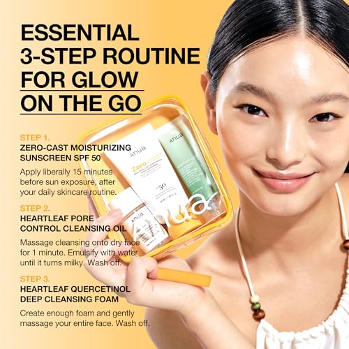Anua Sun-Ready Travel Kit - SPF 50 Sunscreen & Double Cleanse