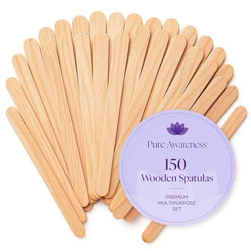 150 Wooden Wax Stick ? Applicator Sticks for Hair Removal ? Disposable Popsicle & Craft Sticks ? Professional Salon & Home Supplies ? For Hot Wax, Hard Wax, Stripless & Brazilian Treatments