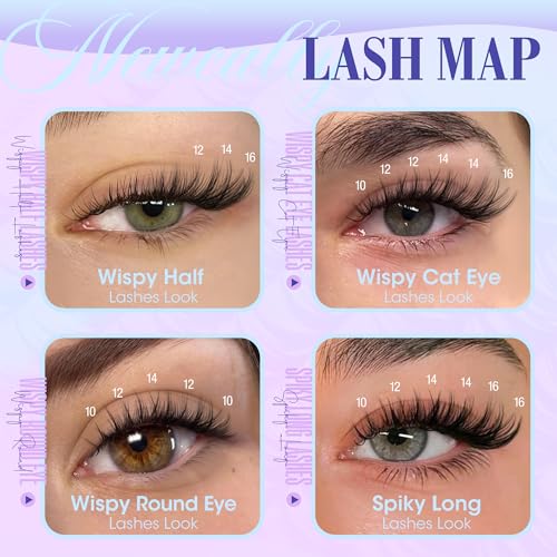 Cluster Lashes Wispy C-Curl DIY Eyelash Extensions 10-16MM