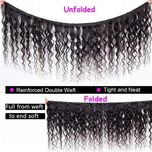 Deep Wave Brazilian Human Hair Bundles 3 Pack