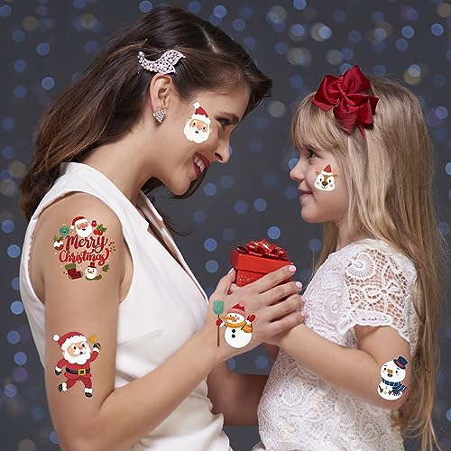 Winthrop 240 Pcs Christmas Temporary Tattoos for Kids, 60 Designs