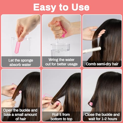 MAQIHAN 56PCS Foam Hair Rollers - Heatless Curlers for All Hair Types