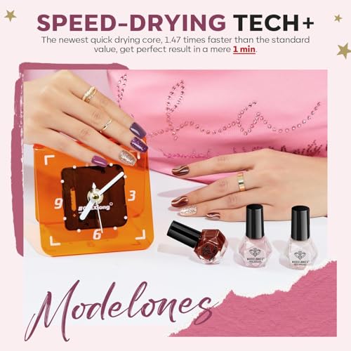 modelones Fall Nail Polish Set - 12 Colors Mellow Charm, Quick Dry, Long-Lasting