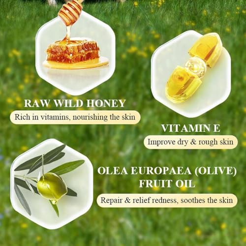 2 Pcs Beef Tallow for Skin,Face Moisturizer Whipped Tallow and Honey Balm.