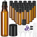 Essential Oil Roller Bottles 10ML Glass Amber 20-Pack