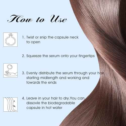 Adofect Hair Treatment Serum - 100 Capsules Hair Care Vitamins - No Rinse - With Argan Macadamia & Avocado Oils - Vitamins A, E, & Pro B5 - Hair Oil Conditioner for Women & Men