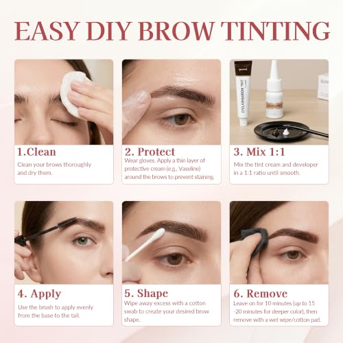 Lash & Brow Color Kit - Black, Waterproof, 4-Week Wear