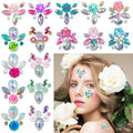 Face Gems Rhinestone Stickers Self-Adhesive Forehead Decals