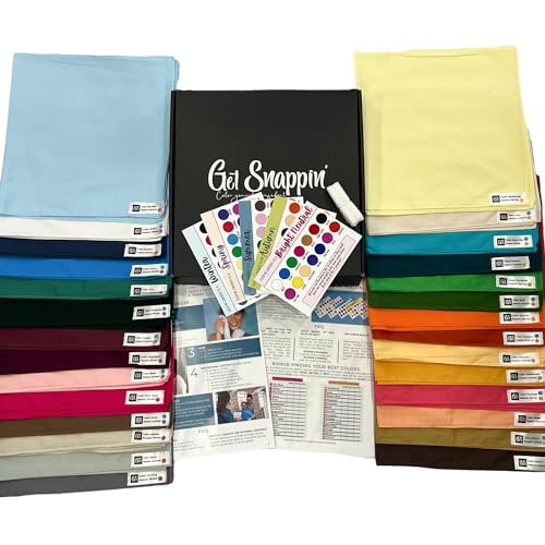 Color Analysis Draping Kit with 28 Fabrics - At Home