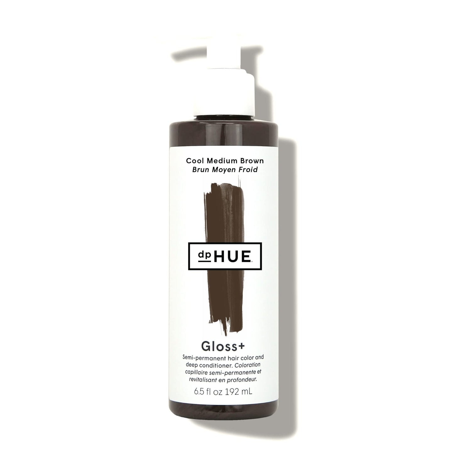 dpHUE Gloss+, Cool Medium Brown - 6.5 oz - Semi-Permanent Hair Color & Conditioner - Paraben, SLS & SLES Sulfate Free - Vegan, Leaping Bunny Certified