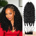 Burmese Curly Crochet Human Hair Bundles - 18 Inch, Knotless