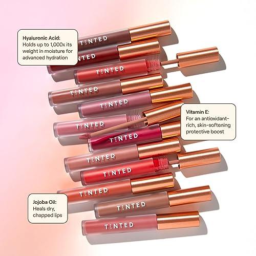 Live Tinted Huelip Liquid Lip Crème - Weightless, Long-Lasting Liquid Lip with Hyaluronic Acid and Jojoba Oil For a Soft, Comfortable, Moisturized Finish - 0.09 fl oz - Warm Pink