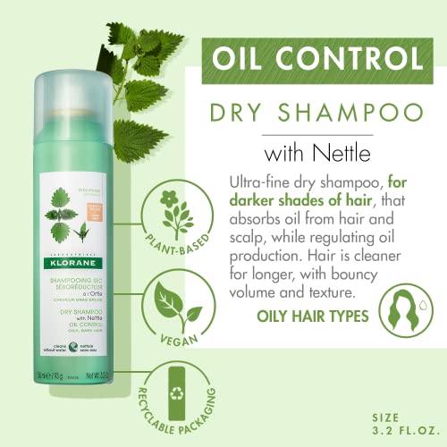 Klorane Dry Shampoo with Nettle for Brunettes