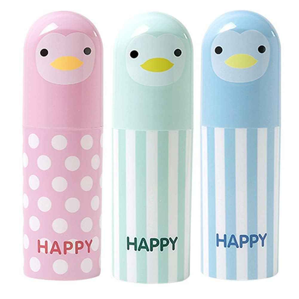 Cyrank Toothbrush Travel Case for Toothbrush, Cute Portable Toothbrush Holder Toothbrush Cup Reusable Plastic Toothbrush Holder with Cover for Traveling, Camping, Home, School, Business(Pink)