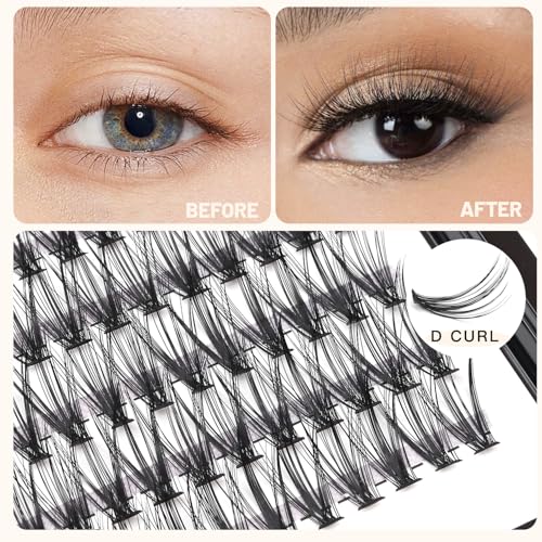 20D Individual Cluster Eyelash Extensions 240pc Mix