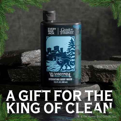 Every Man Jack Game of Thrones Collectors Body Wash - Winterfell - Frost Woods Scent - 13.5 oz (Pack of 2)