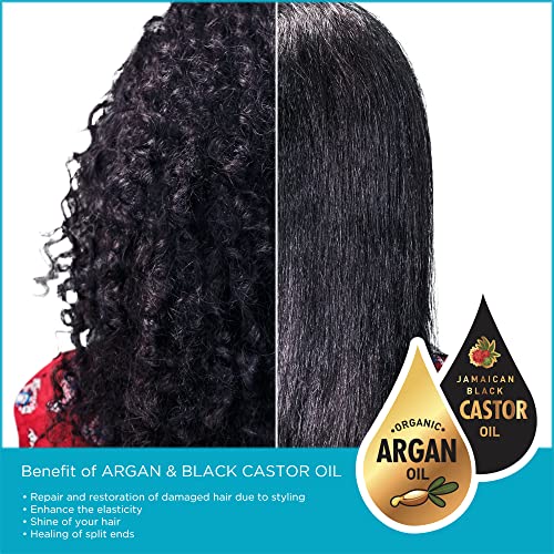 DONNA Argan & Black Castor Oil Satin Lined Mesh Hair Wrap