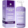 BELLISSO Glycolic Acid Body Wash - Exfoliating AHA Liquid Soap for Rough and Bumpy Skin - Gentle Exfoliant - Bump and Lump Eraser Formula - 16 Fl Oz
