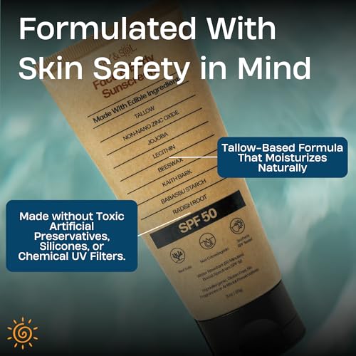 Sky and Sol Mineral Sunscreen SPF 50 with Grass-Fed Tallow