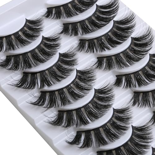 SUNWELL 18mm Mink Lashes 8D Fluffy Cat Eye - 10 Pairs