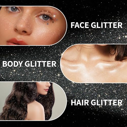 Glitter Spray for Hair, Body & Face - Festival Makeup