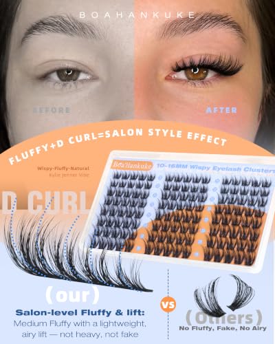 Wispy Lash Clusters 10-16MM CD Curl DIY Eyelash Extensions