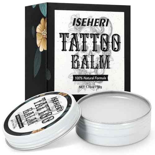 Tattoo Balm & Aftercare Cream: Color Enhancement that Revives Old Tattoos; Hydrates New Tattoos; Made With Natural Ingredients and Petroleum Free. Tattoo Cream for Old and New Tattoos - 1.76OZ