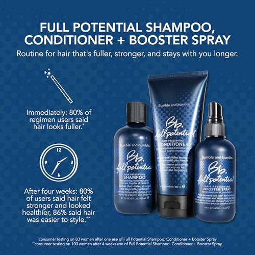 Bumble and bumble. Full Potential Hair Preserving Booster Spray Hair Mist | Strengthening + Prevents Breakage | For Fuller, Stronger Hair, 4.2 Fl Oz