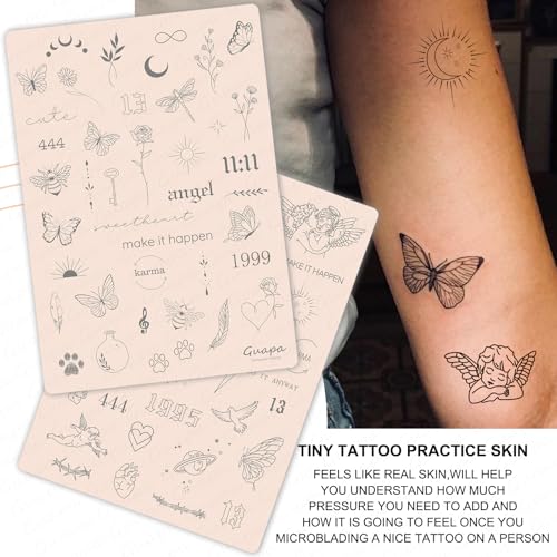 Guapa 3mm Tattoo Practice Skin Double-Sided Silicone Pad