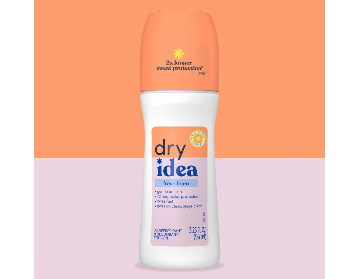 Dry Idea Fresh Linen Roll-On Antiperspirant Deodorant Fresh Linen 3.25 Ounce (Pack of 5)