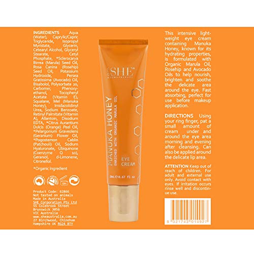 Om SHE Aromatherapy Manuka Honey Eye Cream