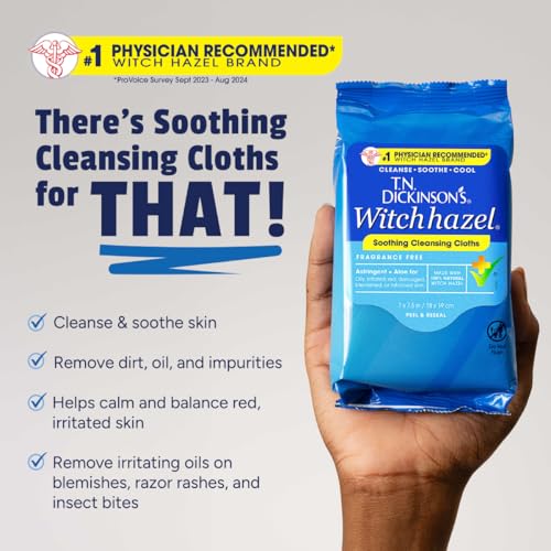 T.N. Dickinson's Witch Hazel Cleansing Cloths - 25 Wipes