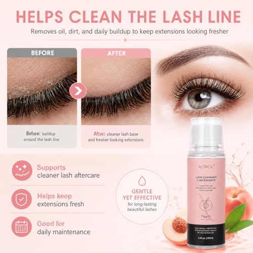 ACTROL Lash Shampoo Concentrate 100ml - Advanced Lash Extension Cleanser