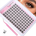 Self Adhesive Lash Clusters 12mm Wispy Manga Eyes - 96pcs Kit