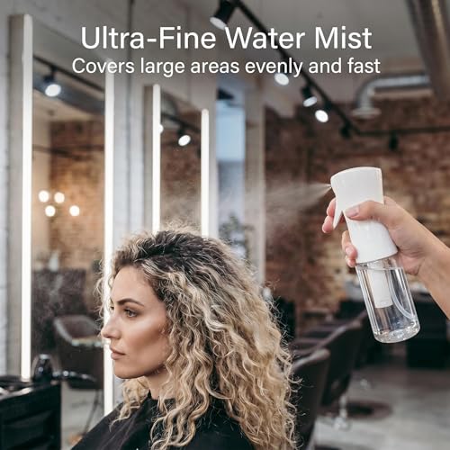 200ML Fine Mist Spray Bottle for Hair, Plants, Cleaning – Leak-Proof, Refillable