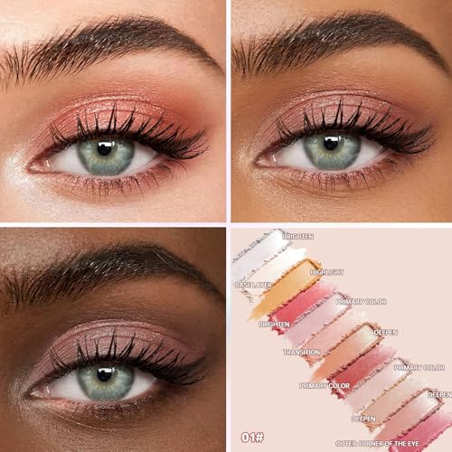 12-Color Baked Shimmer Palette - Eyeshadow, Blush & Highlighter
