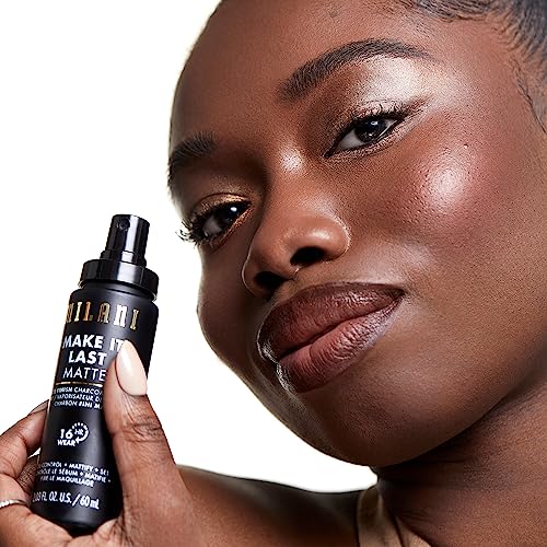 Milani Setting Spray + Primer, Make It Last Matte- Oil Absorbing Charcoal Formula to Control Shine, Matte Finish Setting Spray for Makeup and Primer for Oily Skin, Prime +Correct + Set, 2.03 Fl. Oz