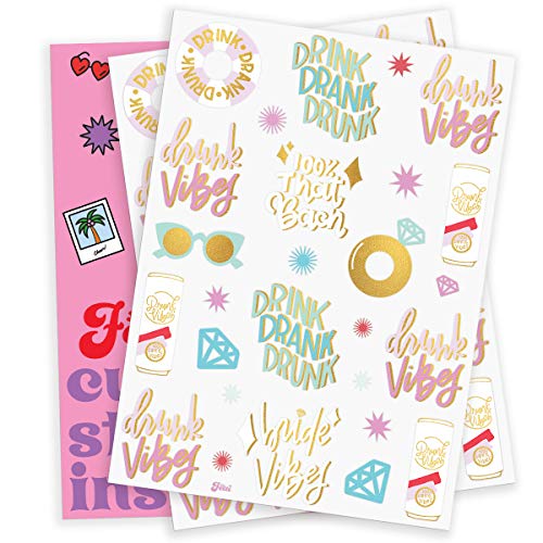 xo, Fetti Bride Vibes Bachelorette Temporary Tattoos - 32 Pack