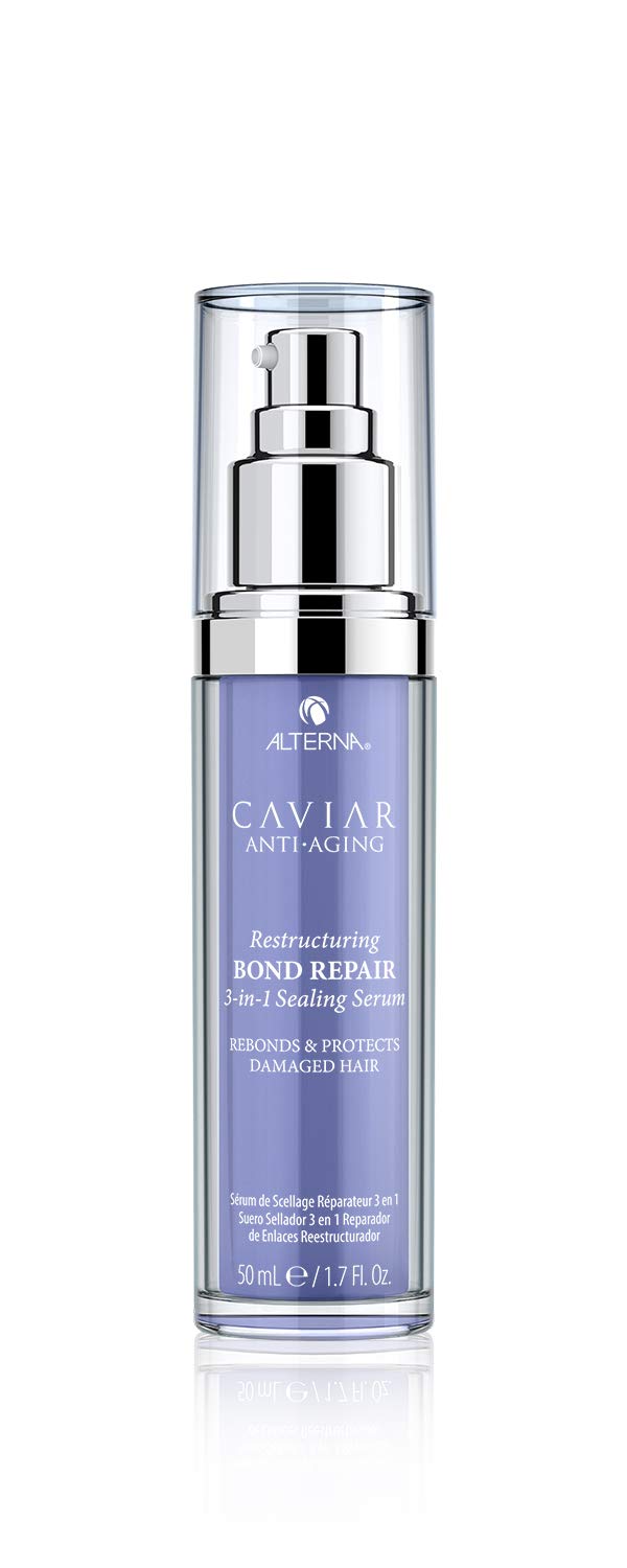 Alterna Caviar Anti-Aging Restructuring Bond Repair 3-in-1 Sealing Serum, Rebonds & Protects Damaged Hair,1.7 Fl Oz (Pack of 1)