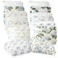 Kacctyen 12 Pcs Floral Bow Makeup Bags - 5x5 Inch Travel Pouches