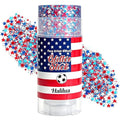 Red White Blue Glitter Stick - Waterproof Face Body Sparkle