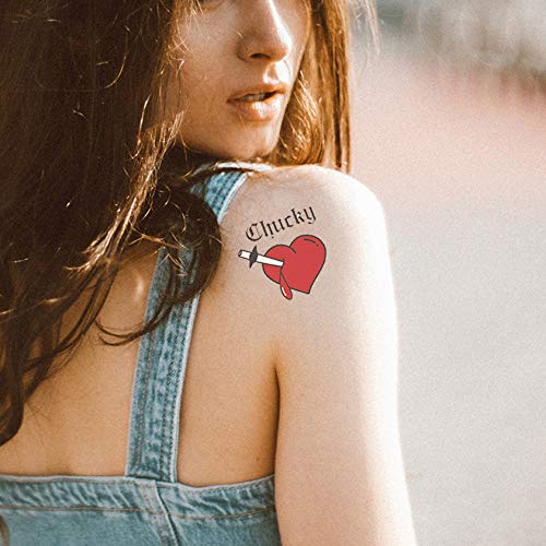 Heart Temporary Tattoos Waterproof Sticker 4 Sheets