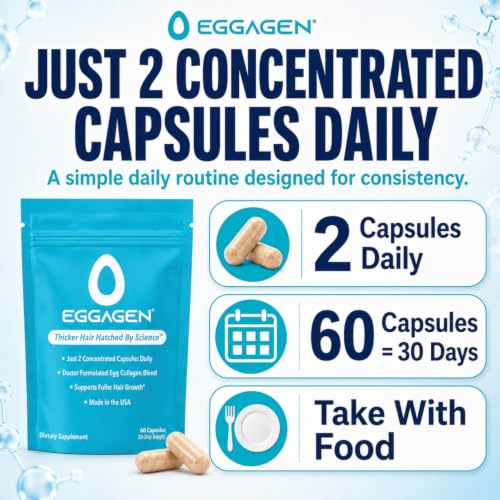 Eggagen Hair Growth Supplement for Women - AnaGain & Collagen