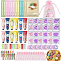 108 PCS Spa Party Supplies for Women, Spa Party Favors Include Facial Masks, Lip Mask, Lip Balm, Under Eye Patches, Foot Bath Bombs & Hand Cream, Christmas Gifts for Women Birthday Sleepover Party