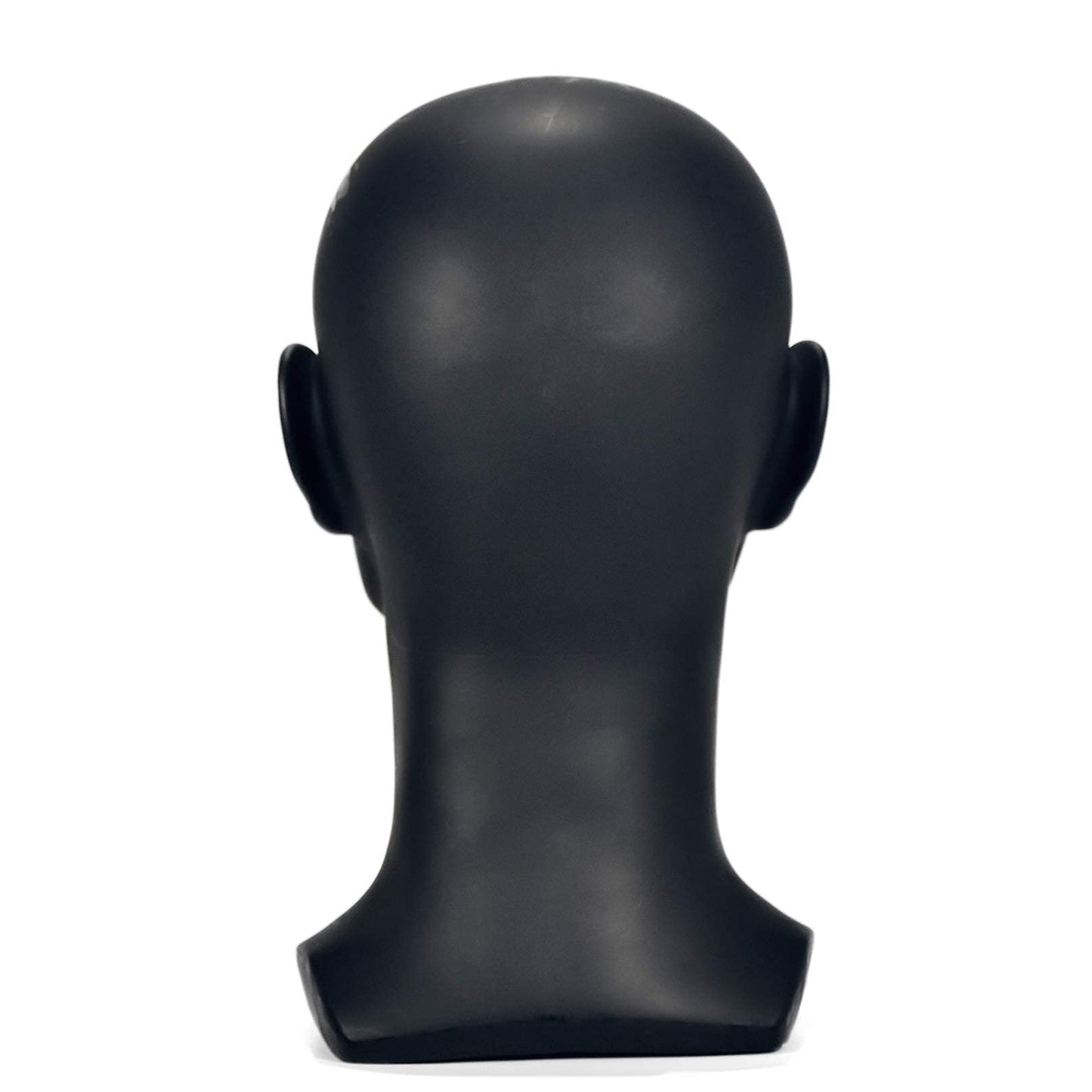 FanLin Male Mannequin Head Professional Manikin Head for Display Wigs Hats Headphone Mask Sunglasses Jewelry and Scravat Display Stand (Matte-Black)