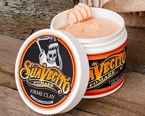 Suavecito Pomade Firme Clay - Strong Hold Matte Finish, 5 oz